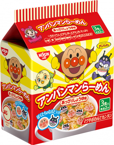 Nissin Anpanman Light Soy Sauce Ramen (3 Packs)  THT 14-2-2025