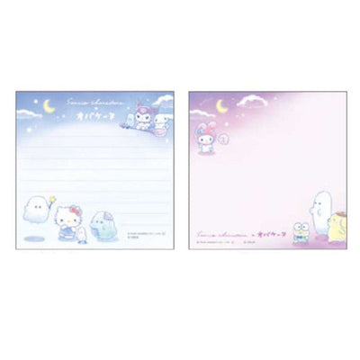 Memoblok Vierkant - Sanrio x Obakenu - Night Blue