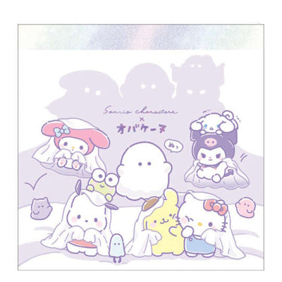 Memoblok Vierkant - Sanrio x Obakenu - Ghost Purple