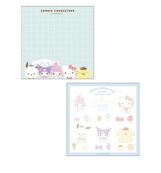 Memoblok & Sticker Sanrio - Green