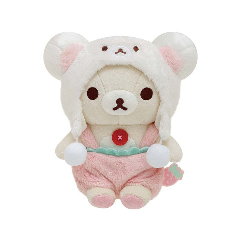Korilakkuma Medium Plush - Full Of Strawberry Day