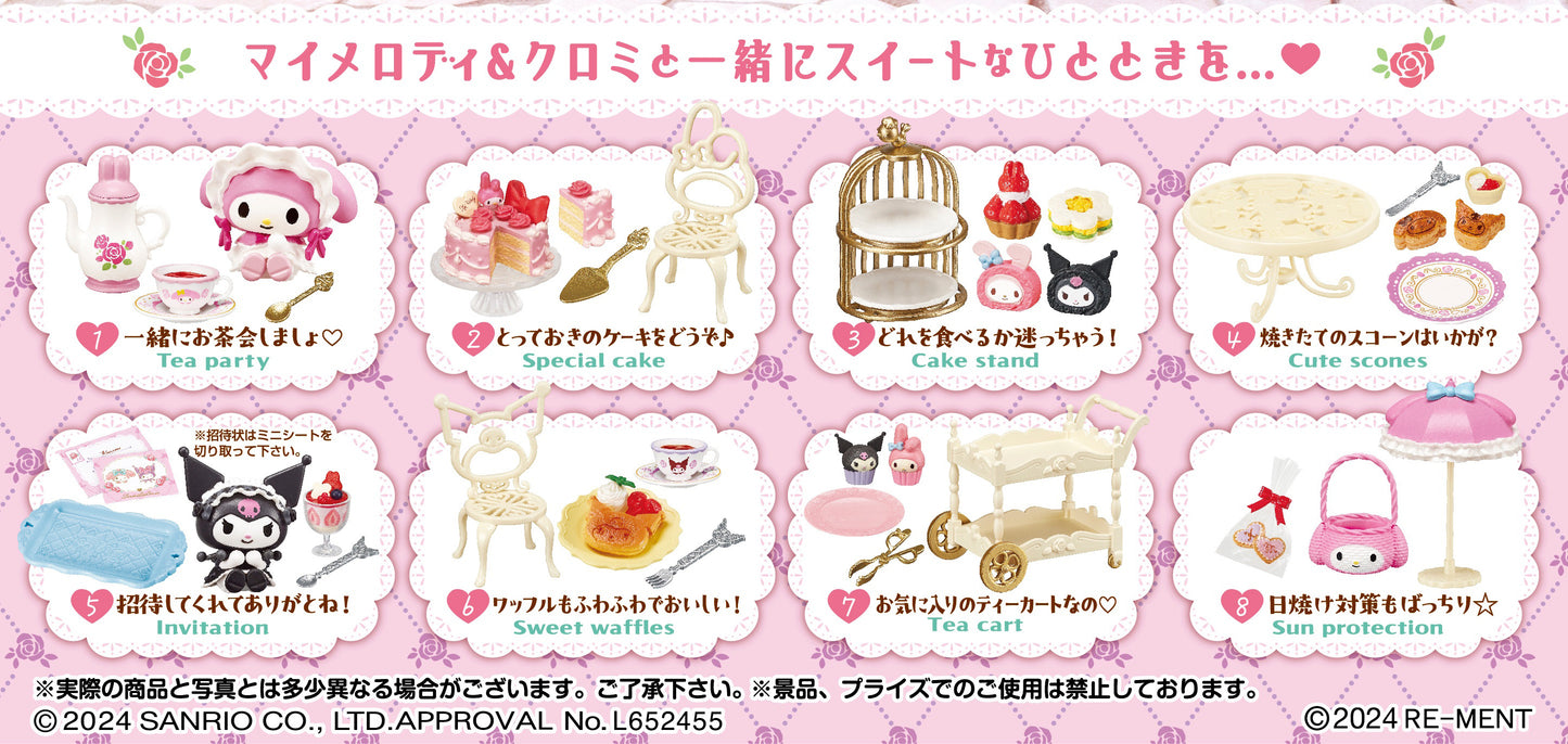 Re-Ment My Melody and Kuromi Sweet Tea Party - Blind Box