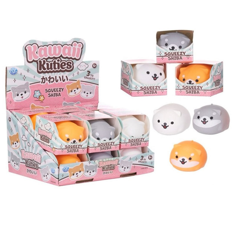 Kawaii Kuties Squeezy Shiba - Kies je kleur Squishy