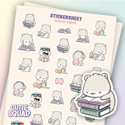 Stickervel - Hamster Hobbies - CutieSquad