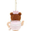 Plush with Ballchain San-X Rilakkuma - Flower Tea Time - Chairoikoguma