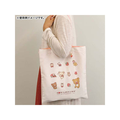 Korilakkuma Tote Bag - Full of Strawberry Day