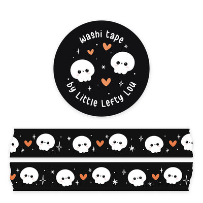 Washi Tape - Halloween Skulls Black