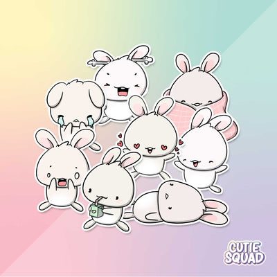 Stickerset - Kawaii Bunnies - CutieSquad