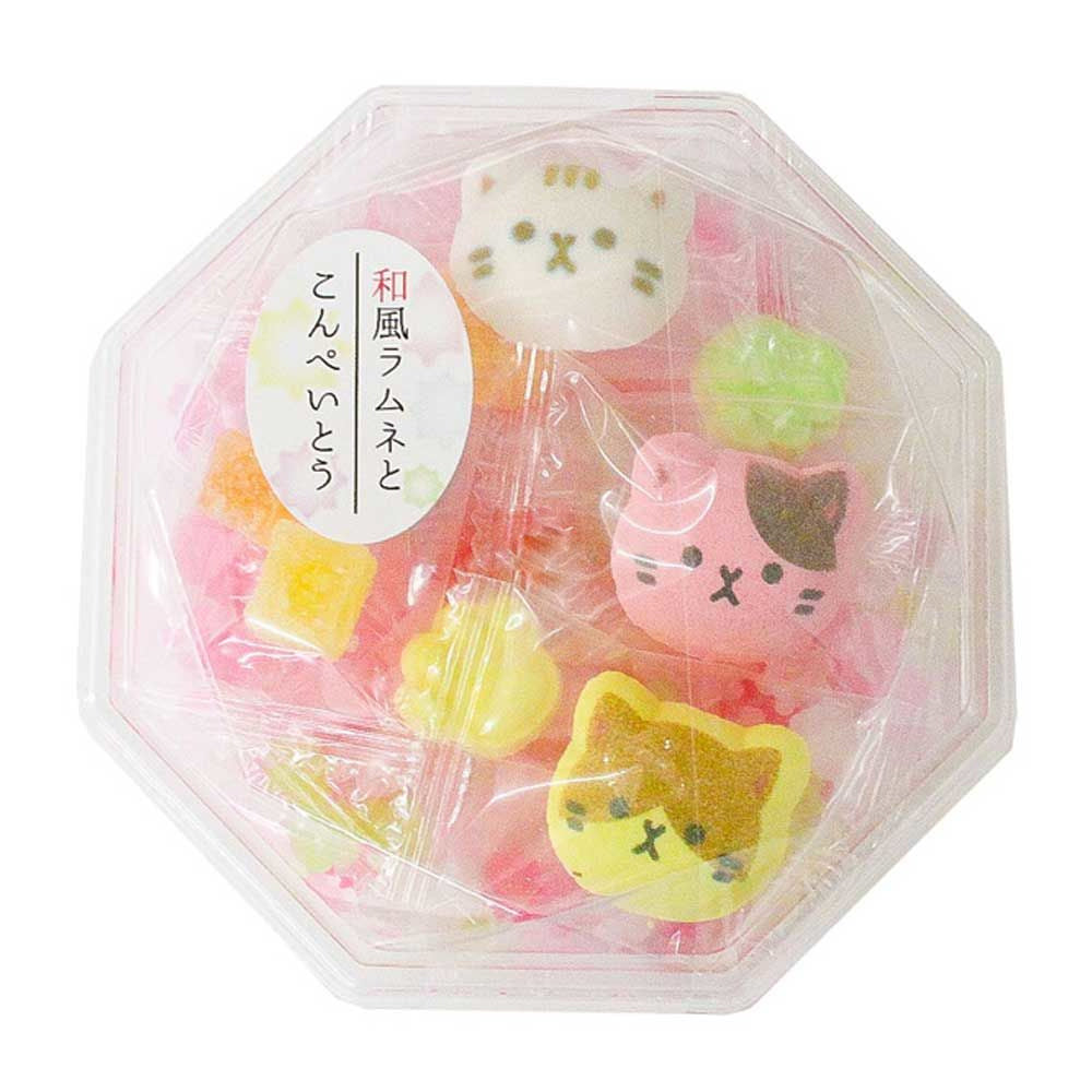 Kyoto Hand Made Konpeito & Ramune Candy - Cat