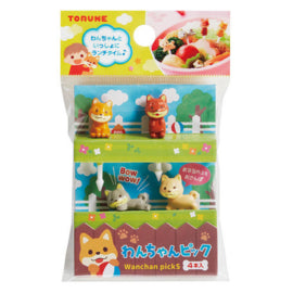 Kawaii Bento Lunchbox Prikkers Shiba Inu - Bento Picks