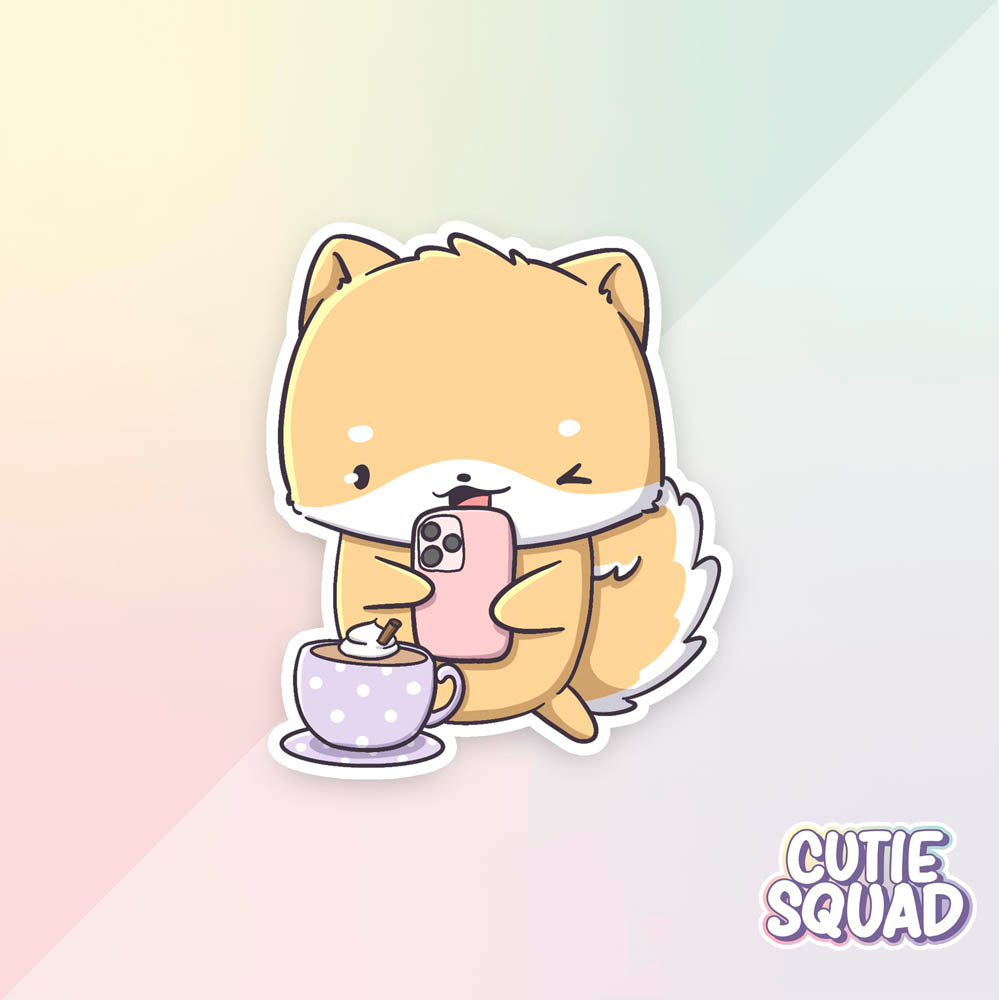 Stickerset - Shiba High Tea - CutieSquad